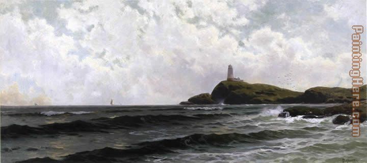 White Island Lighthouse Isles of Shoals painting - Alfred Thompson Bricher White Island Lighthouse Isles of Shoals art painting